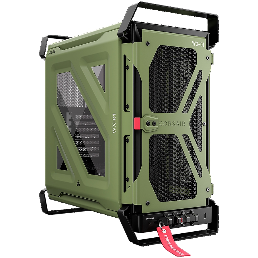 Corsair WARTHOG Performance Mid-Tower Case, Mil Green