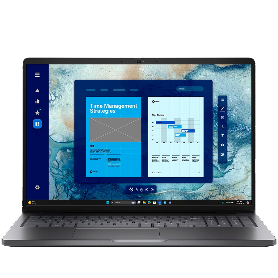 Dell Pro 16 (PC16250), Intel Core 5 120U(10C, 12T, 12MB, up to 5.0GHz), 16.0" FHD+(1920x1200) Non-Touch, 16GB(1x16GB) DDR5, 512GB M.2 SSD, Integrated Graphics, WiFi+BT, IR Cam+Mic, BG Backlit KBD, FPR, Ubuntu, 3Y ProSupport