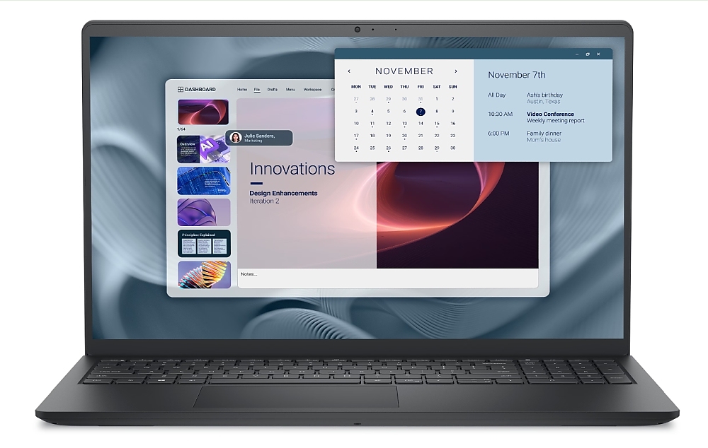 Dell Pro 15 Essential PV15250, Intel Core i5-1334U (10 cores, up to 4.60 GHz), 15.6" FHD (1920x1080) 120Hz WVA AG, 16GB, 512GB, Intel UHD Graphics, HD RGB cam, Wi-Fi 6, FPR, BG kbd, Ubuntu, Carbon, 3Y PS+Canon PIXMA MG2551S All-In-One, Grey