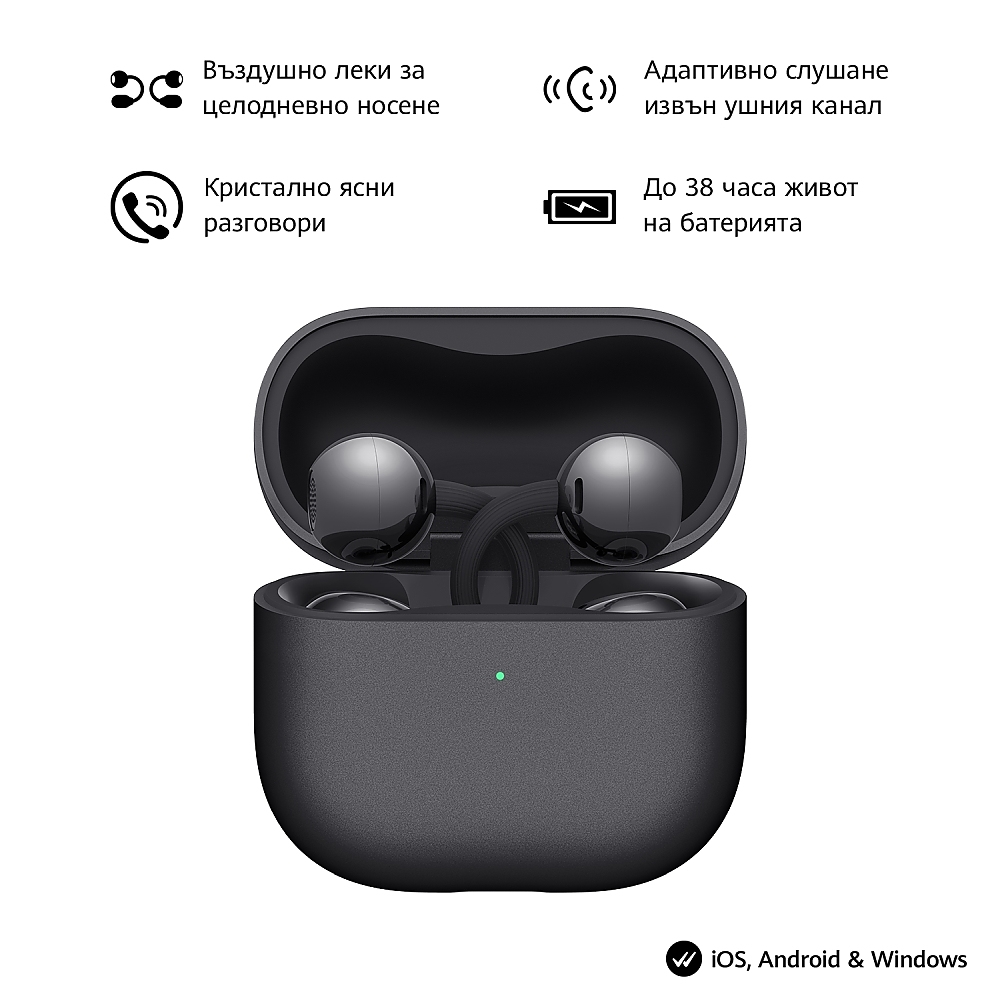 Huawei FreeClip 2 Robin-T10 Black + Flicka Air