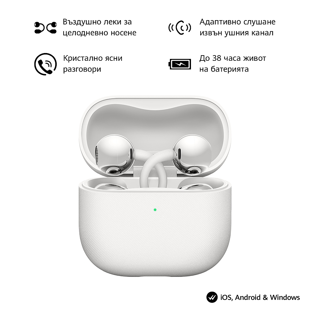 Huawei FreeClip 2 Robin-T10 White + Flicka Air