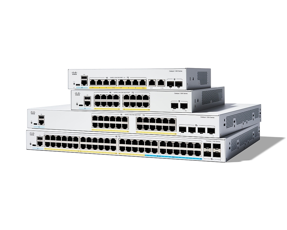 Cisco Catalyst 1300 48-port GE, Full PoE, 4x1G SFP