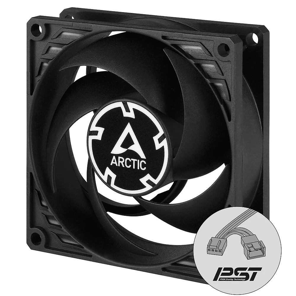 Arctic вентилатор Fan 80mm P8 PWM PST CO - black/black - 200-3000rpm