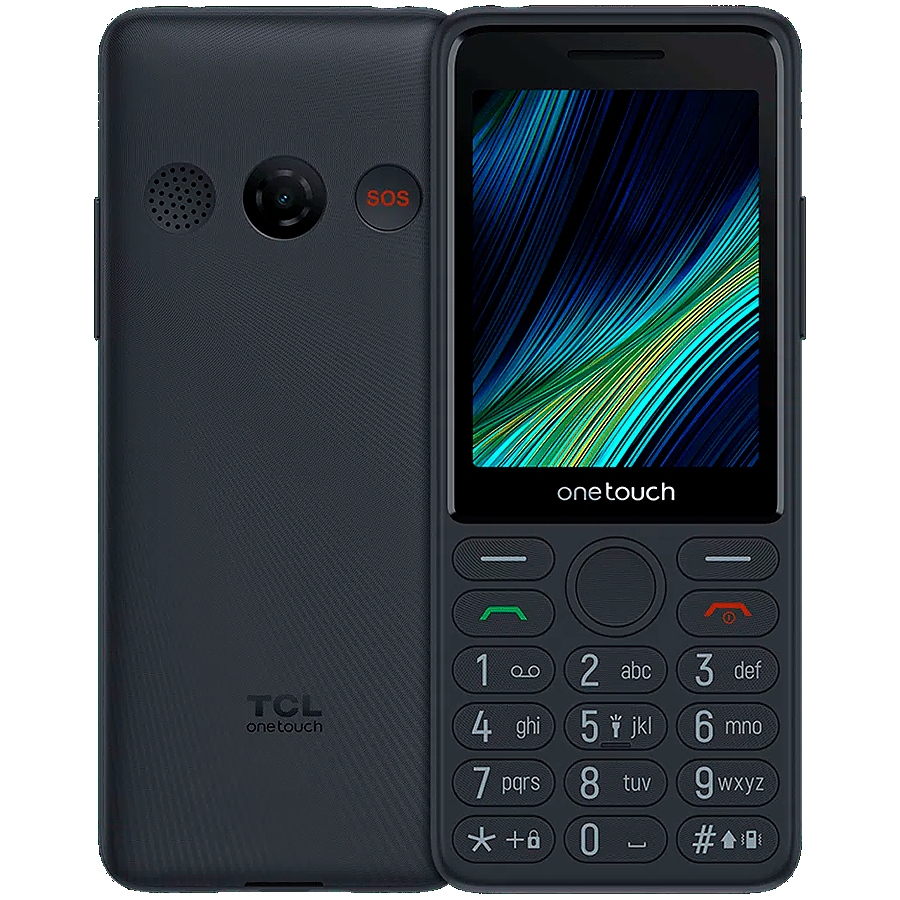 2.8 inch Featurephone large display with big button, Loud speaker, 1500mAh battery, 4G VoLTE Connectivity, Dark Grey