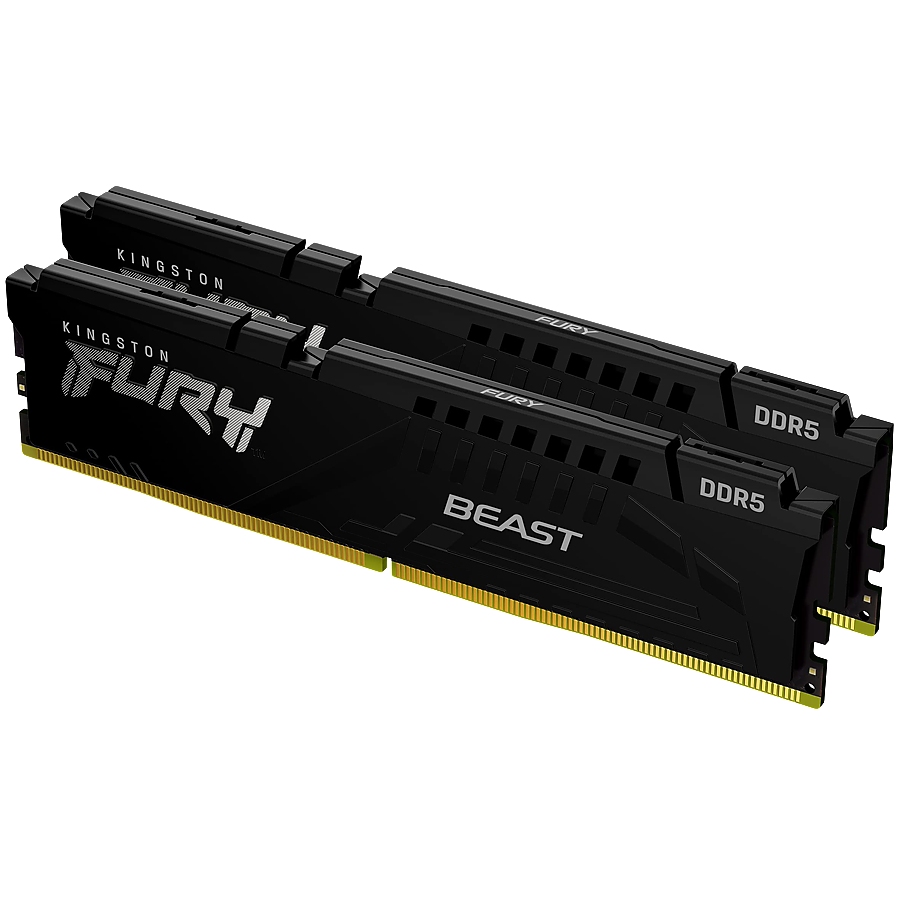 Kingston 64GB 5600MT/s DDR5 CL40 DIMM (Kit of 2) FURY Beast Black