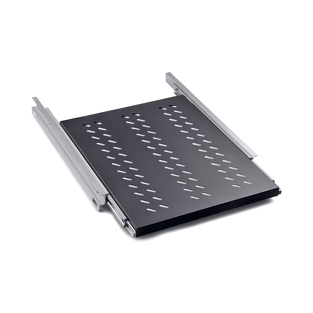 Formrack 19" sliding shelf 600mm, loading capacity 35 kg 1U