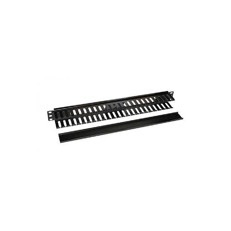 Formrack 19" 1U Cable Management Panel with PVC trunking cut