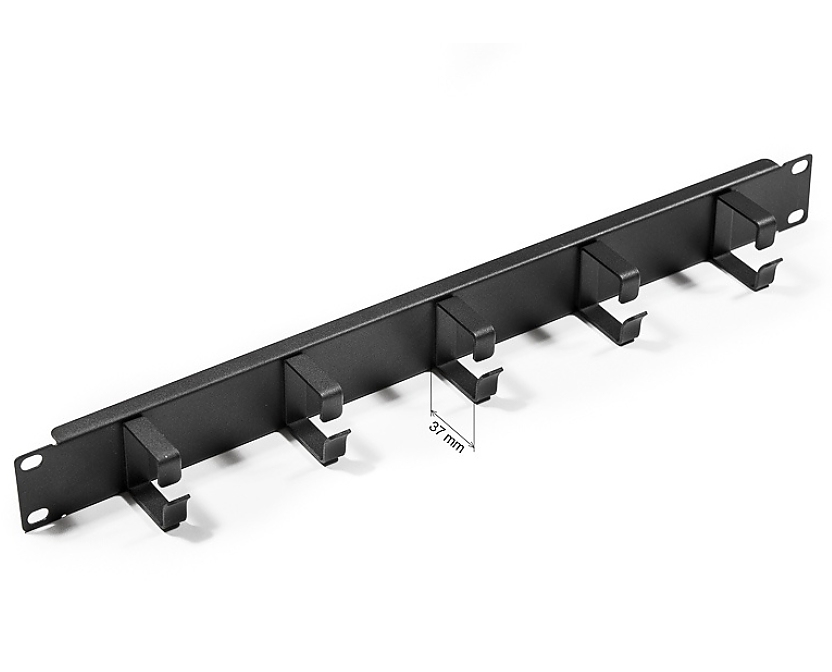 Formrack 19" 1U Cable Management Panel with metal brackets 37mm