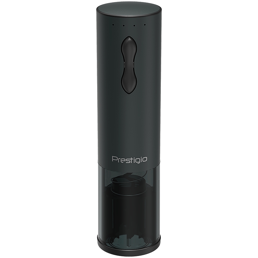 Bolsena, Electric wine opener with Prestigio Logo, aerator , vacuum preserver, Black color