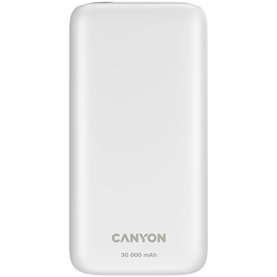 CANYON power bank PB-301 LED 30000 mAh PD 20W QC 3.0 White