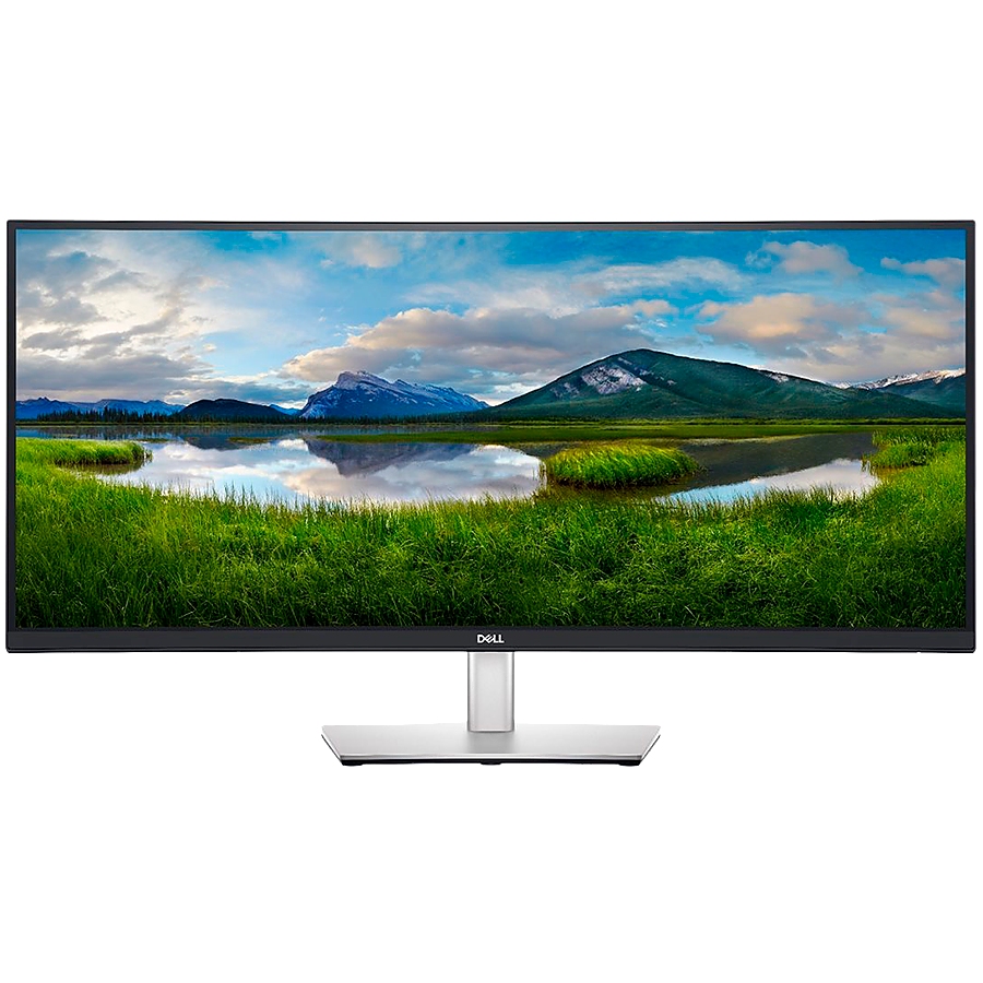 Dell P3424WE Curved USB-C Hub Monitor LED, 34", WQHD 3440x1440 60Hz, 21:9, 3800R, IPS, Anti-glare, 3H Hard Coating, Comfort V, Flicker Free, 300 cd/m2, 1000:1, 178/178, 5ms/8ms, DP, HDMI, USB-C 3.2 Gen 1, LAN, Height, Swivel, Tilt, 3