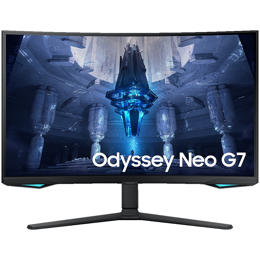 Monitor LED Samsung LS32BG750NPXEN Odyssey G75NB, 32" UHD Curved 1000R 16:9 (3840x2160) VA 165Hz, 350 cd/㎡, 1m:1, Q HDR 2000, 1ms (GTG), 178/178, FreeSync PP, 1xDP 2xHDMI, 2xUSB 3.0 , 3.5 Jack, Tilt/Pivot/Swivel/HeightAdj (120mm), VESA 100x100, 3Y