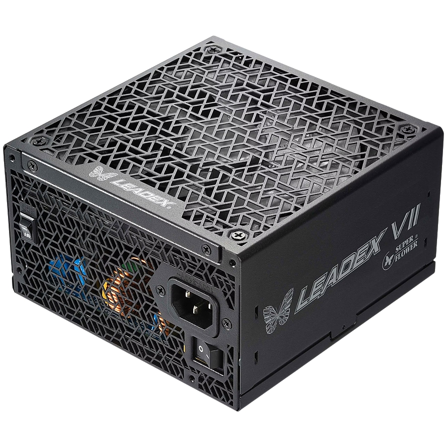 Super Flower Leadex VII XG 850W ATX 3.1, 80 Plus Gold, Fully Modular, Flat Cables, 140mm Fan, 150mmx150mmx86mm, 10 Year Warranty