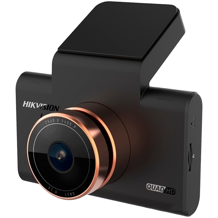 Hikvision FHD Dashcam C6 Pro, OS 05A20, 30 fps@1600P, H265, FOV 106&deg;, 3" IPS screen, GPS, ADAS supported, micro SD up to 256 GB, built-in MIC and speaker, Wi-Fi, G-sensor, mini USB, 3.8m cable.
