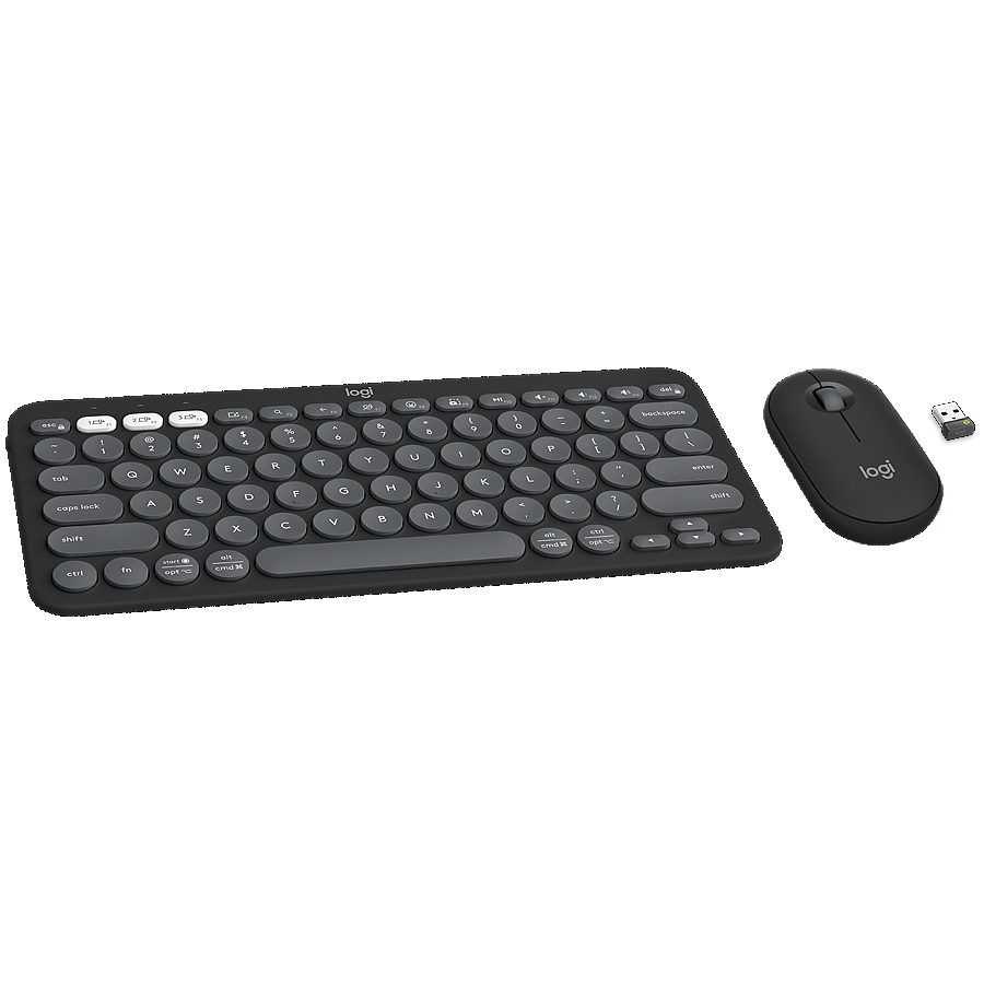 LOGITECH Pebble 2 Bluetooth Keyboard Combo - TONAL GRAPHITE - US INT'L