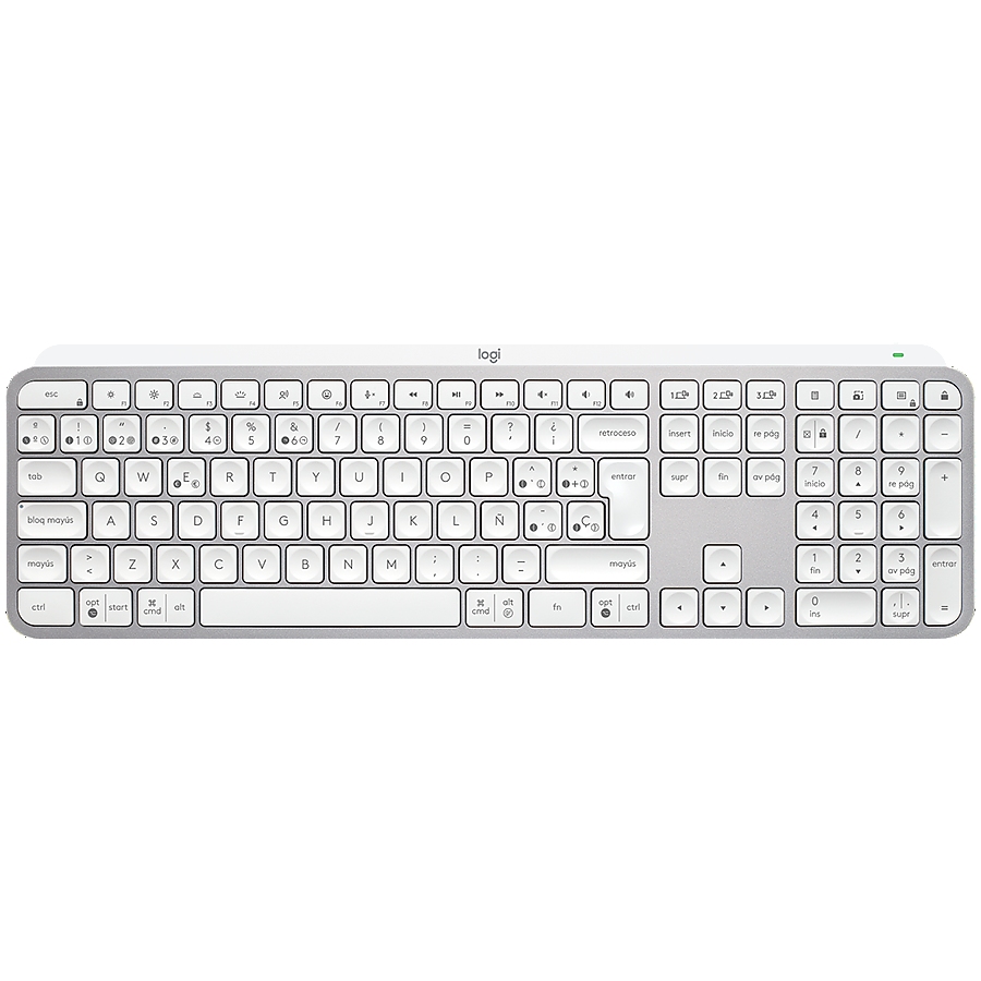 LOGITECH MX Keys S Bluetooth Illuminated Keyboard - PALE GREY - US INT'L