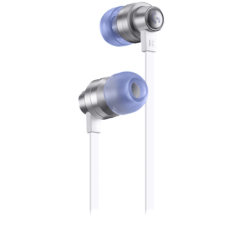 LOGITECH G333 Wired Gaming Earphones - WHITE - 3.5 MM