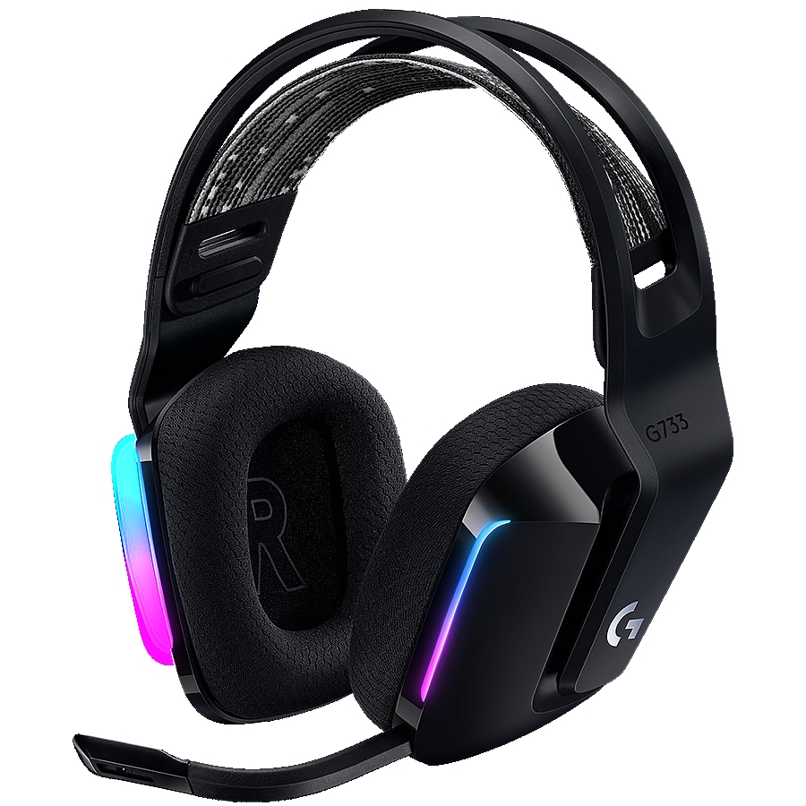 LOGITECH G733 LIGHTSPEED Wireless RGB Gaming Headset - BLACK