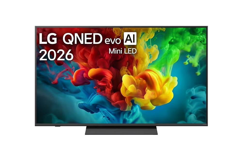 LG 65QNED83B3A, 65" 4K QNED MiniLED Smart TV, 3840x2160, 120Hz Native (VRR 144Hz), DVB-T2/C/S2, Alpha7 AI Processor, HDR10/HLG, webOS 26 ThinQ, VRR/ALLM/HGiG, 4K Super Upscaling, WiFi 5, Bluetooth 5.3, AirPlay 2, LAN, CI, HDMI, AI Sound Pro, Google