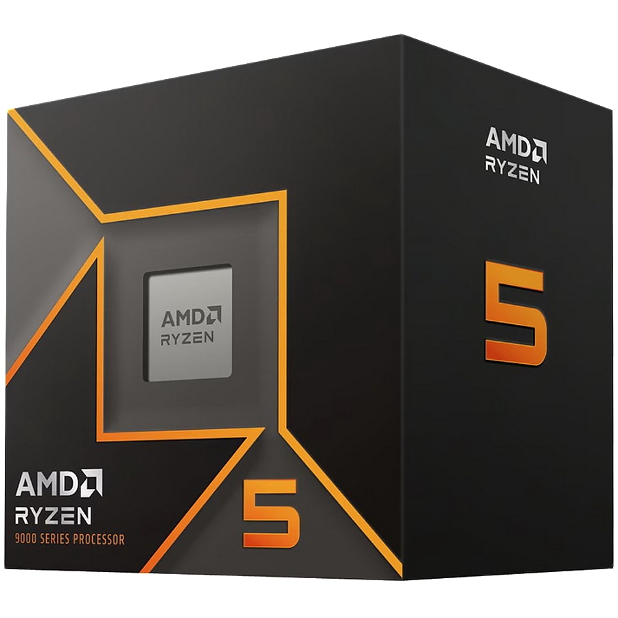 AMD CPU Desktop Ryzen 5 6/12T 9600 (5.2GHz,38MB,65W,AM5) box, with Wraith Stealth Cooler and Radeon Graphics
