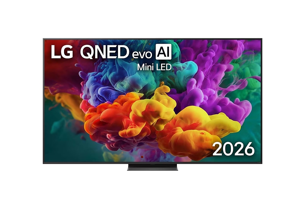 LG 65QNED86B3B, 55" 4K QNED MiniLED Smart TV, 3840x2160, 120Hz Native (VRR 144Hz), DVB-T2/C/S2, alpha 7 AI Processor, HDR10 / HLG, Dolby Vision, webOS 26 ThinQ, VRR/ALLM/HGiG, 4K Super Upscaling, WiFi 5, Bluetooth 5.3, AirPlay 2, LAN, CI, HDMI, AI Sound