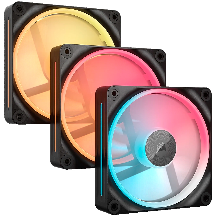 CORSAIR iCUE LINK LX120-R RGB, 120mm RGB  Fan, Triple Fan Kit