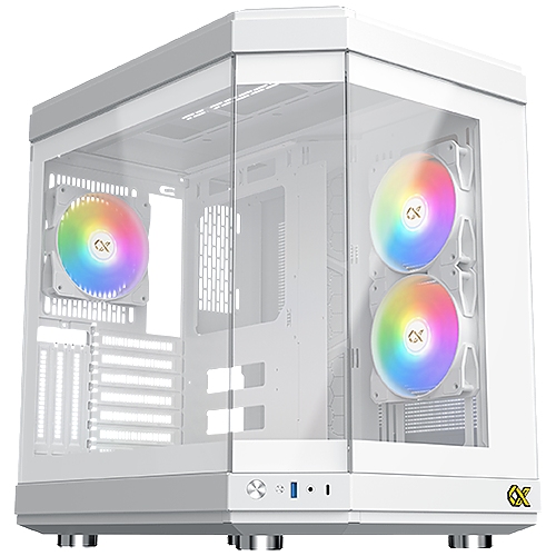Xigmatek CUBI Arctic EN41983 White, E-ATX/ATX/M-ATX/MINI ITX, USB-C X 1,HD AUDIO, 3PCS TG, 6PCS Z20A Arctic & Galaxy II Fan Control Kit