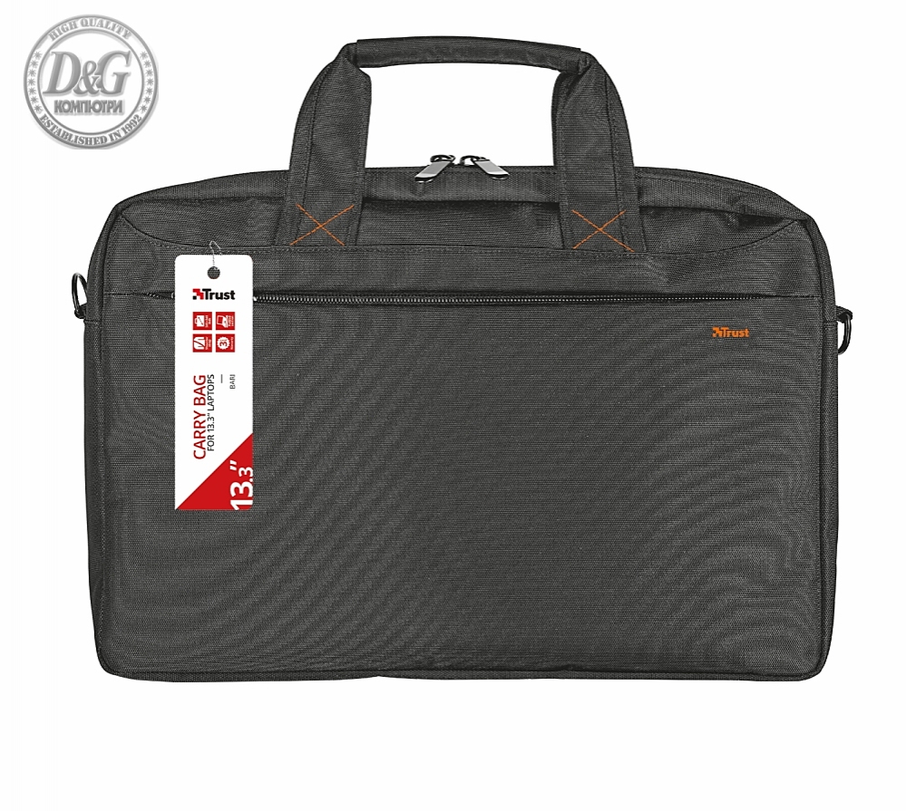 TRUST Bari Carry Bag for 13.3" laptops - black