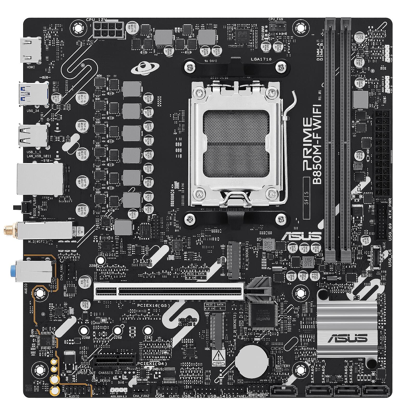 Дънна платка ASUS PRIME B850M-F WIFI socket AM5