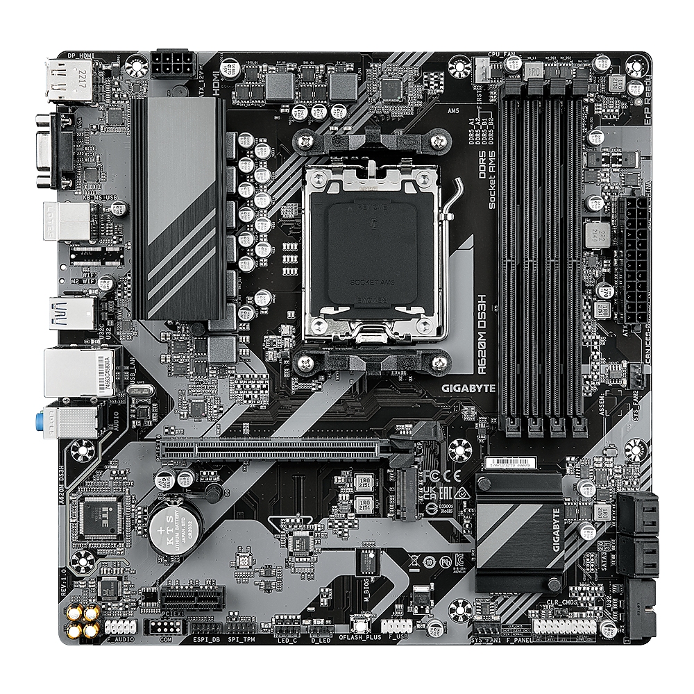 Дънна платка GIGABYTE A620M DS3H socket AM5