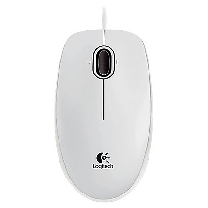 Logitech B100 Optical Mouse for Business White