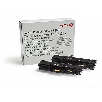 Xerox Phaser 3052, 3260/ WorkCentre 3215, 3225 Dual Pack Toner Cartridge
