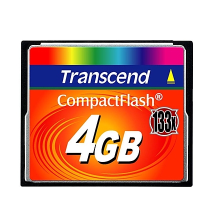 Transcend 4GB, CF Card, MLC, 133X