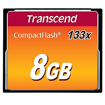 Transcend 8GB, CF Card, MLC, 133X