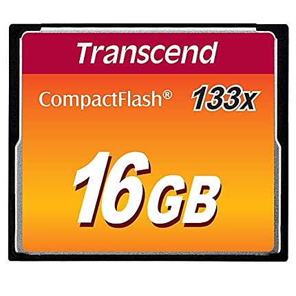 Transcend 16GB, CF Card, MLC, 133X