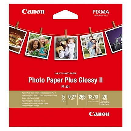Canon Plus Glossy II PP-201, 5x5", 20 sheets
