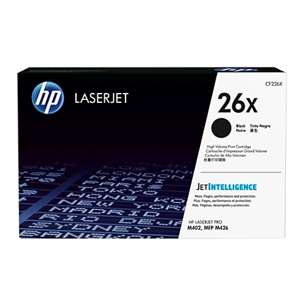 HP 26X High Yield Black Original LaserJet Toner Cartridge (CF226X)