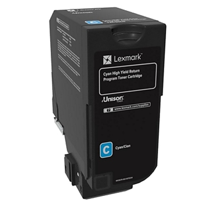 Lexmark 74C2HC0 CS725 Cyan Return Programme 12K Toner Cartridge