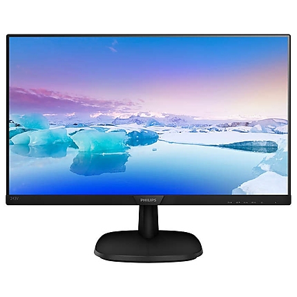 Philips 243V7QDAB, 23.8" Ultra Narrow Wide IPS LED, 4 ms, 1000:1, 10M:1 DCR, 250 cd/m2, FHD 1920x1080@75Hz, Flicker-Free, Low Blue, D-Sub, DVI, HDMI, Headphone Out, Speakers, Black