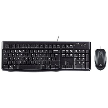 Keyboard and mouse Logitech MK120, Black