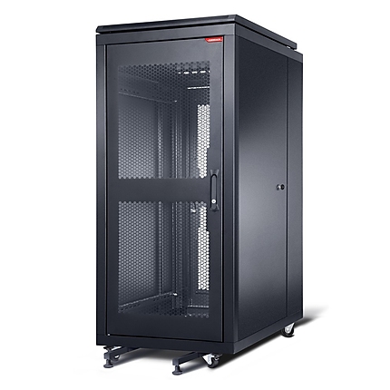 Formrack 19" Server rack 26U 600/1000mm, perforated front and back door, openable locking sides, height: 1386mm, loading capacity: 1000kg (does not include castor/feet group)