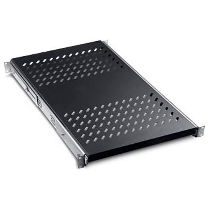 Formrack 19" sliding shelf 600mm, loading capacity 35 kg 1U