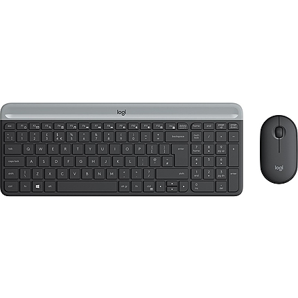 Logitech Slim Wireless Keyboard and Mouse Combo MK470 - GRAPHITE