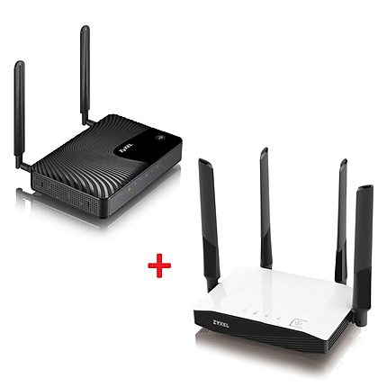 ZyXEL LTE3301-PLUS LTE Indoor Router, CAT6, 4x GbE LAN, AC1200 WiFi