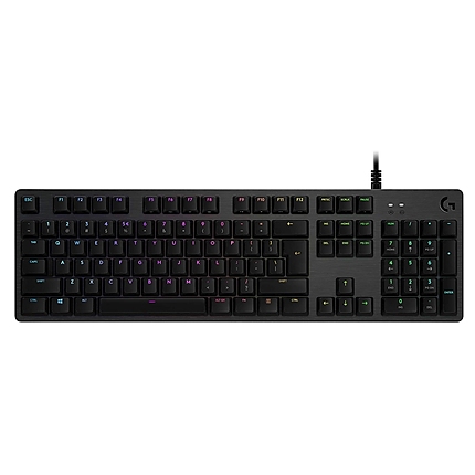 Logitech G512 Keyboard, GX Brown Tactile, Lightsync RGB, USB Passthrough Data/Power, Alumium Alloy, Game Mode, Black Carbon