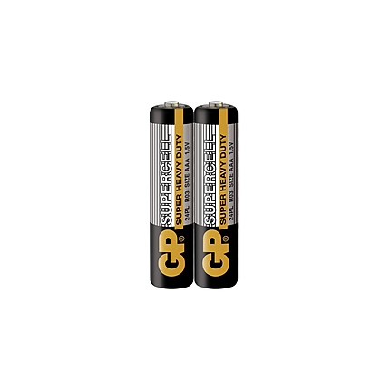 Цинк карбонова батерия GP SUPERCELL  R03 AAA 2 бр. shrink 1.5V