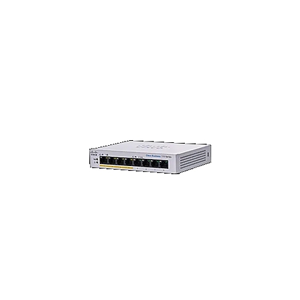 Cisco CBS110 Unmanaged 8-port GE, Partial PoE, Desktop, Ext PS