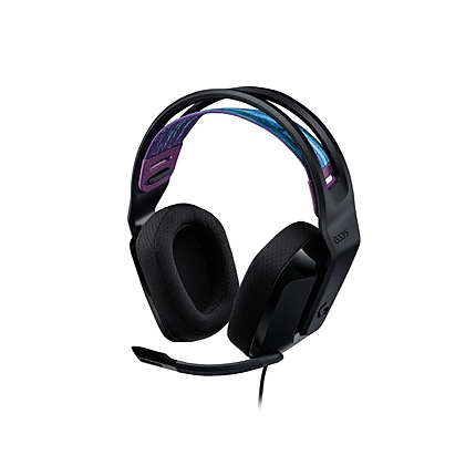 Logitech G335 Gaming Headset, PRO-G 40 mm Drivers, DTS Headphone:X 2.0 Surround, Blue Voice Microphone, 240 g, Black