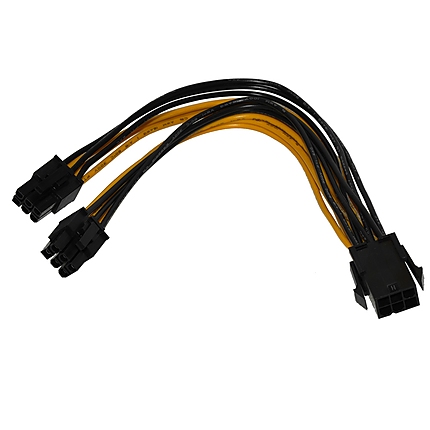 Makki Mining PCI-E Splitter 6pin -> 2x 6pin - MAKKI-CABLE-PCIE6-TO-2x6