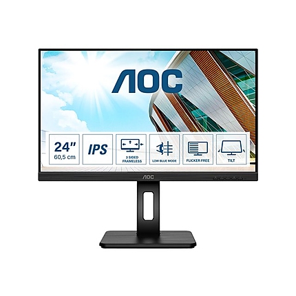 AOC Q24P2Q 23.8inch 2560x1440 QHD IPS 250cd/m2 1000:1 4ms HDMI VGA DisplayPort Speakers